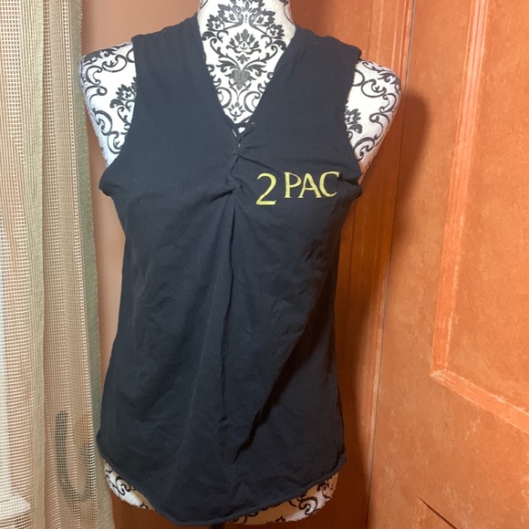 2pac cotton sleeveless shirt w/ “don’t ask me why” “ask me” on back - Picture 1 of 7